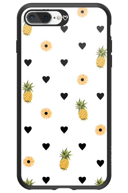Ananas Heart White - Apple iPhone 8 Plus