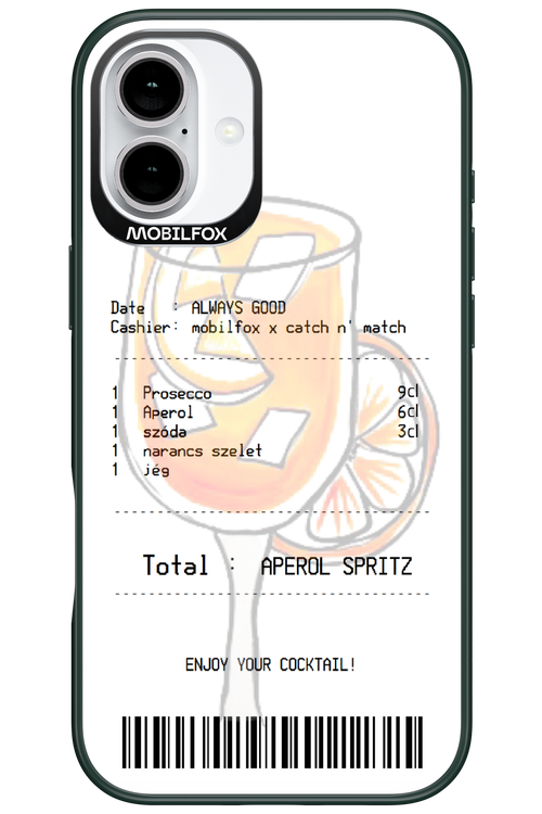 aperol spritz koktél - Apple iPhone 16 Plus