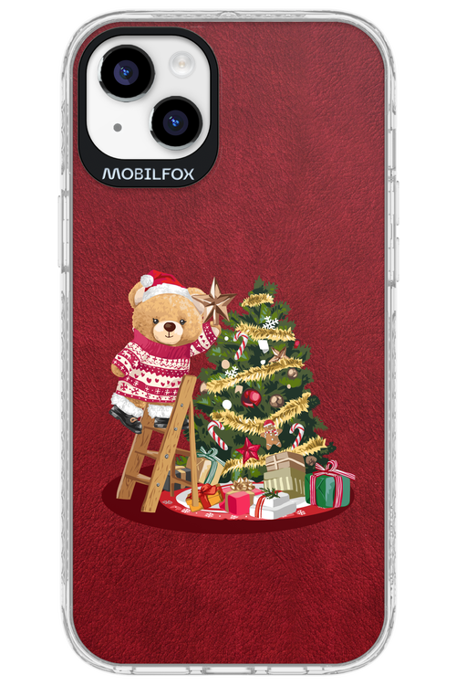 Christmas Bear (Burgundy) - Apple iPhone 14 Plus