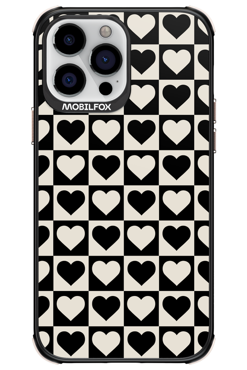 Checkered Heart - Apple iPhone 13 Pro Max