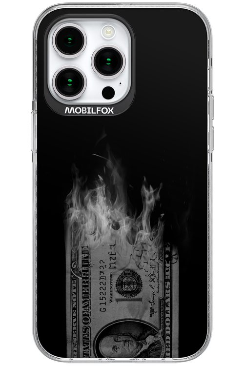 Money Burn B&W 2.0 - Apple iPhone 15 Pro Max