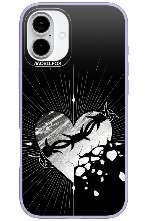 Fehér Szív - Apple iPhone 16 Plus