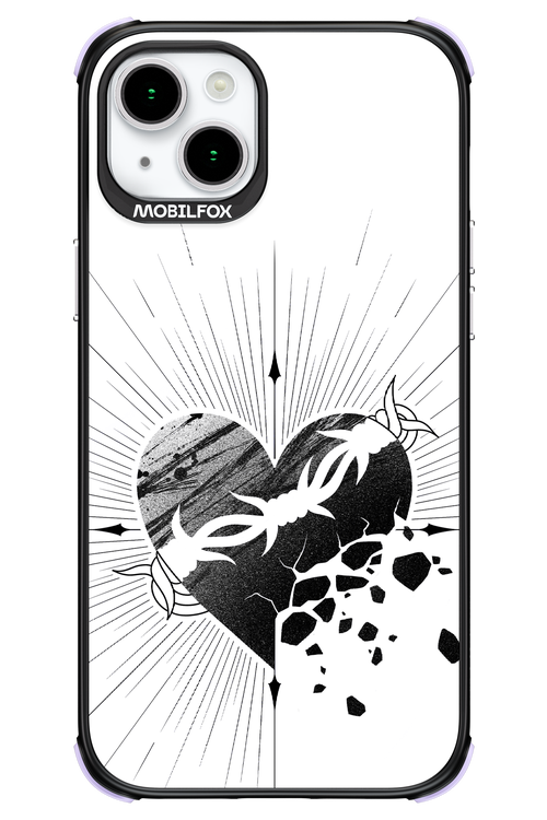 Fekete Szív - Apple iPhone 15 Plus