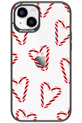 Candy Cane Hearts - Apple iPhone 15 Plus