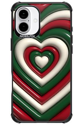 XMAS Hearts - Apple iPhone 16 Plus