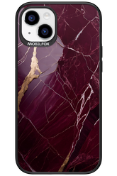 Burgundy Marble - Apple iPhone 15 Plus