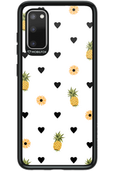 Ananas Heart White - Samsung Galaxy S20