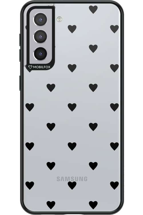 Hearts Transparent - Samsung Galaxy S21+