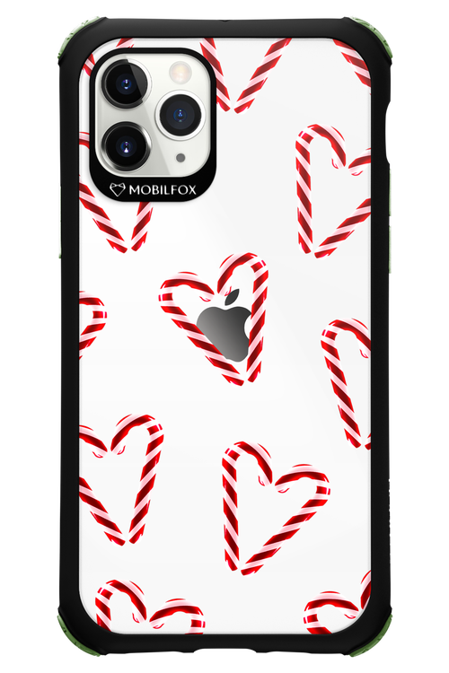 Candy Cane Hearts - Apple iPhone 11 Pro