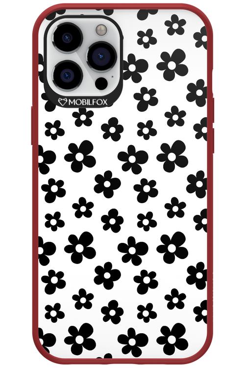 Monochrome Flowers  - Apple iPhone 12 Pro Max