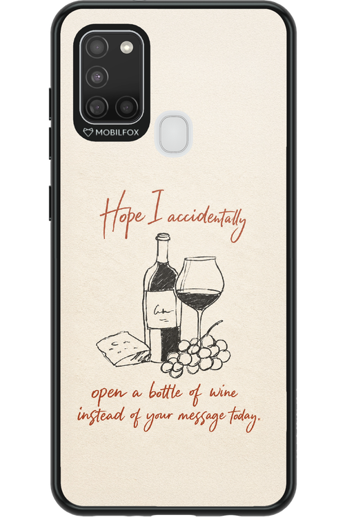 Bottle of wine 2.0 - Samsung Galaxy A21 S