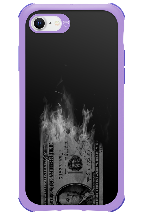 Money Burn B&W - Apple iPhone SE 2022