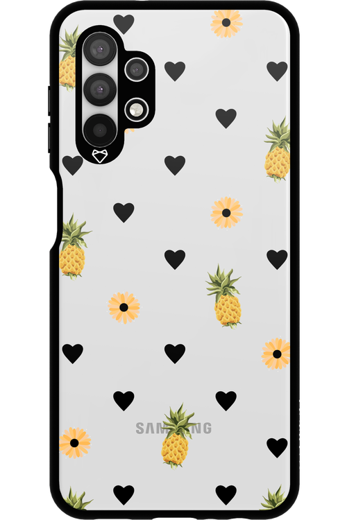 Ananas Heart Transparent - Samsung Galaxy A13 4G