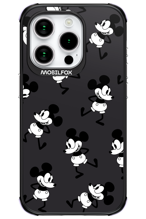 Iconic Mouse (antracite pattern) - Apple iPhone 15 Pro