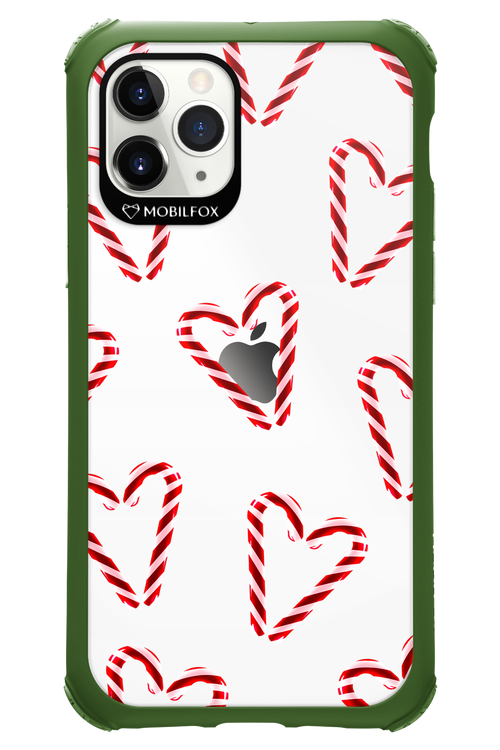 Candy Cane Hearts - Apple iPhone 11 Pro