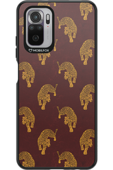 Burgundy Leopard Pattern - Xiaomi Redmi Note 10