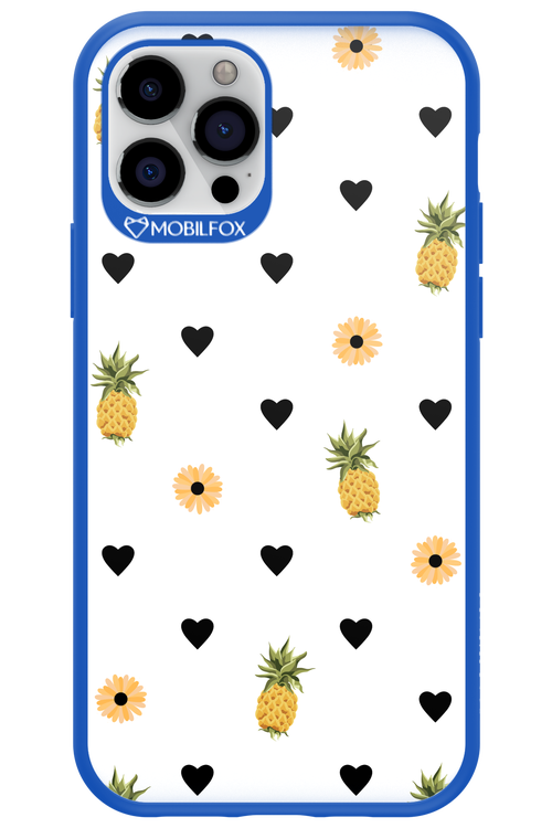 Ananas Heart White - Apple iPhone 12 Pro