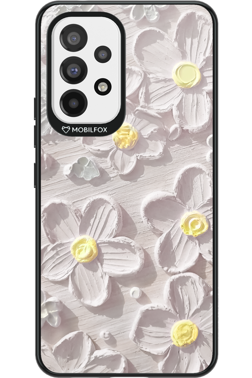 White Flowers - Samsung Galaxy A53