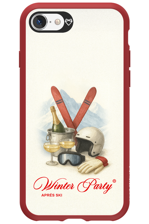 Winter Ski Party - Apple iPhone 8