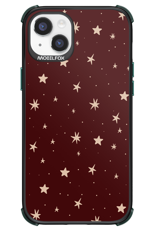 Burgundy Stars - Apple iPhone 14 Plus