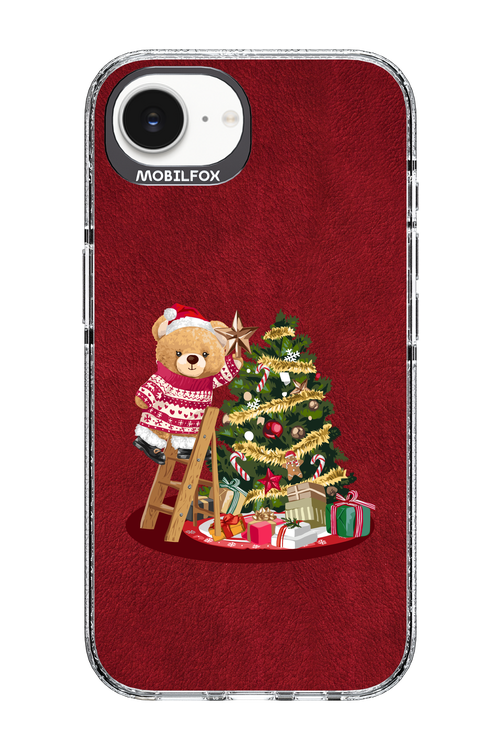 Christmas Bear (Burgundy) - Apple iPhone 16e