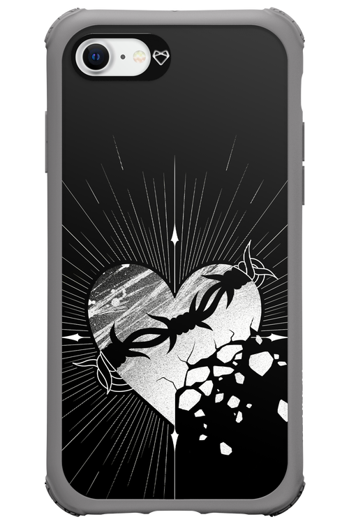 Fehér Szív - Apple iPhone 8