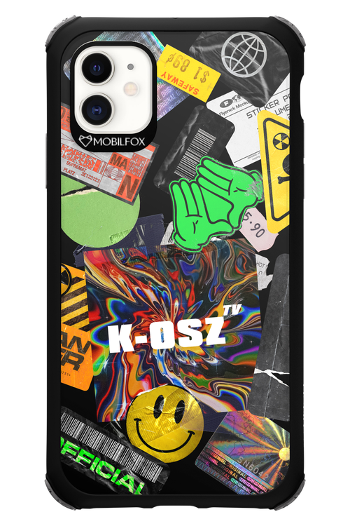 K-osz Sticker Black - Apple iPhone 11