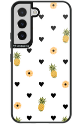 Ananas Heart White - Samsung Galaxy S22
