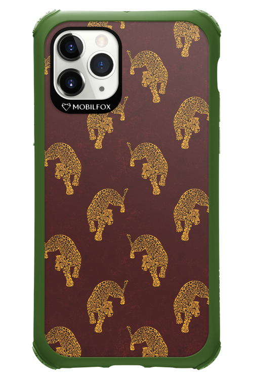 Burgundy Leopard Pattern - Apple iPhone 11 Pro