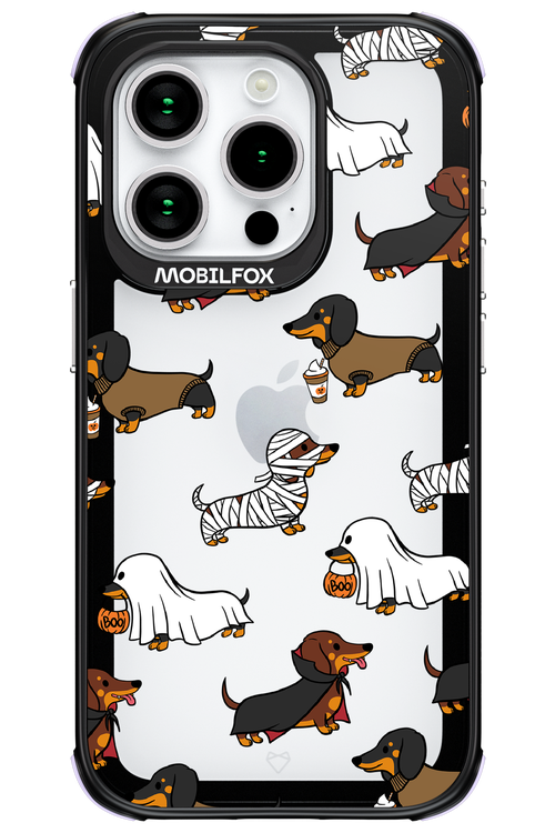 Scary Dachshund (Transparent) - Apple iPhone 15 Pro