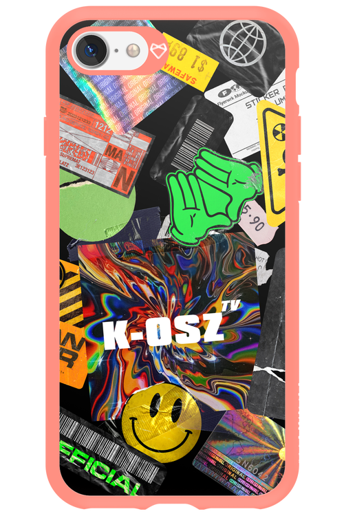 K-osz Sticker Black - Apple iPhone 7