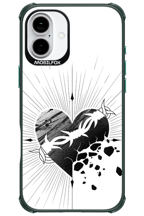 Fekete Szív - Apple iPhone 16 Plus