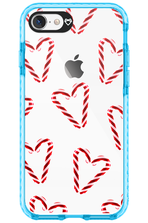 Candy Cane Hearts - Apple iPhone 8
