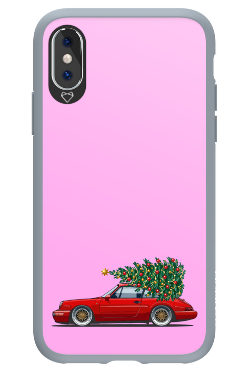 XMAS Car Pink - Apple iPhone XS