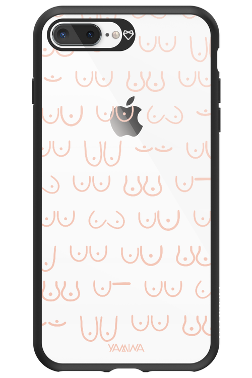 Boobies (Peach) - Apple iPhone 8 Plus