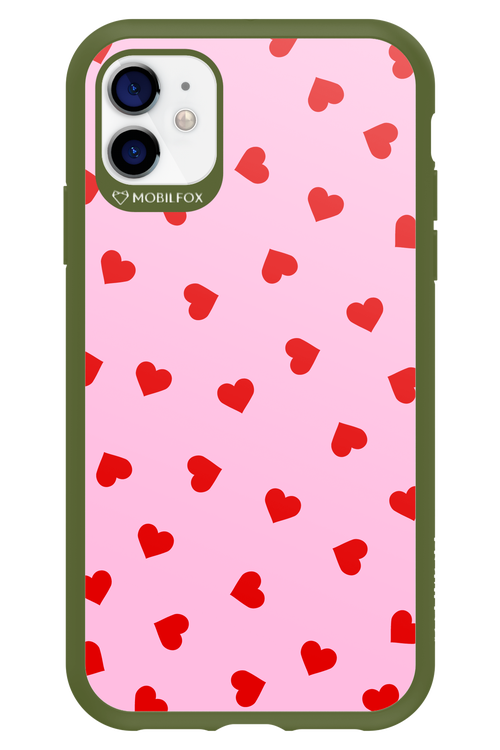 Sprinkle Heart Pink - Apple iPhone 11