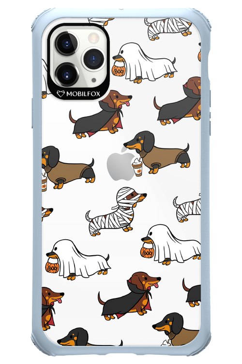 Scary Dachshund (Transparent) - Apple iPhone 11 Pro Max