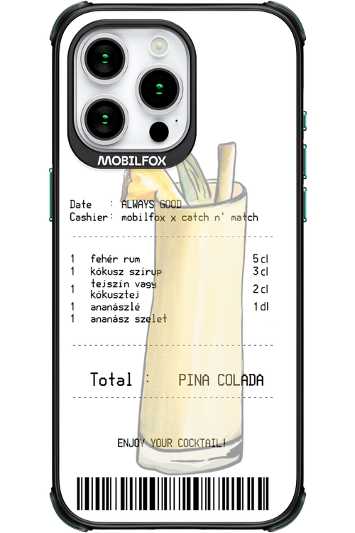 pina colada koktél - Apple iPhone 15 Pro Max