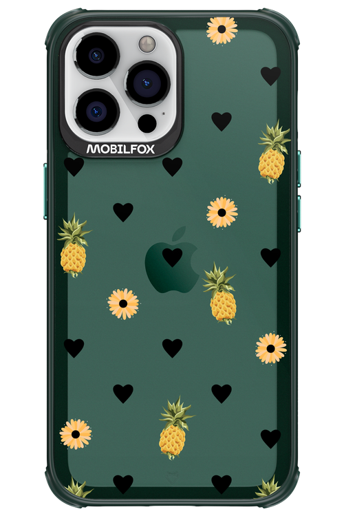 Ananas Heart Transparent - Apple iPhone 13 Pro Max