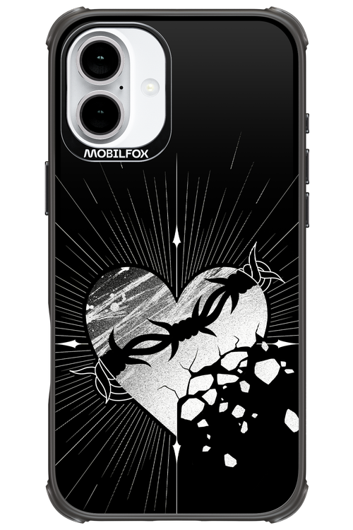 Fehér Szív - Apple iPhone 16 Plus