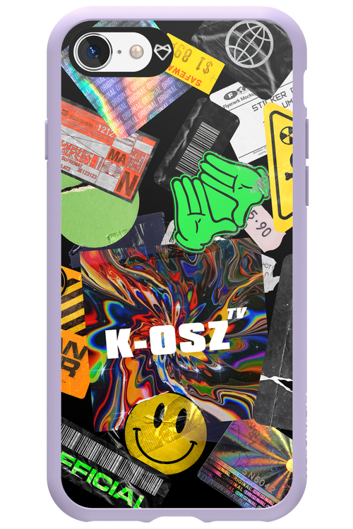 K-osz Sticker Black - Apple iPhone 8