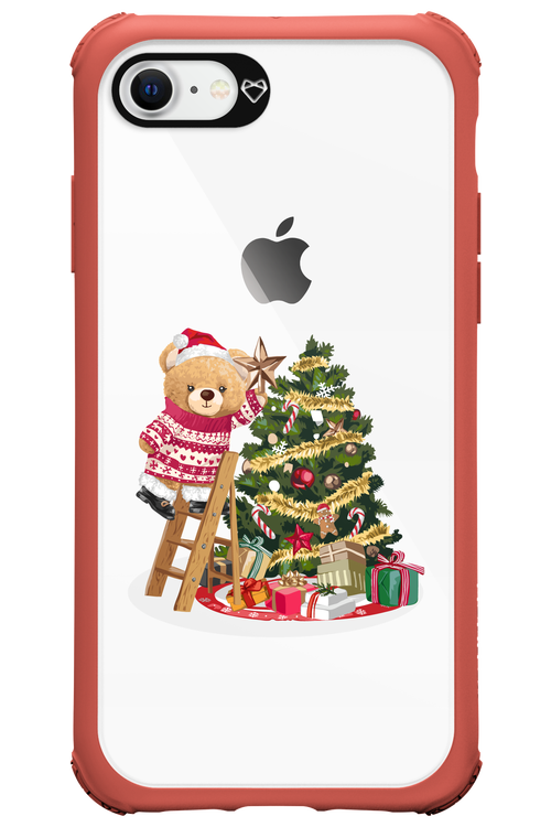 Christmas Bear (Transparent) - Apple iPhone 8