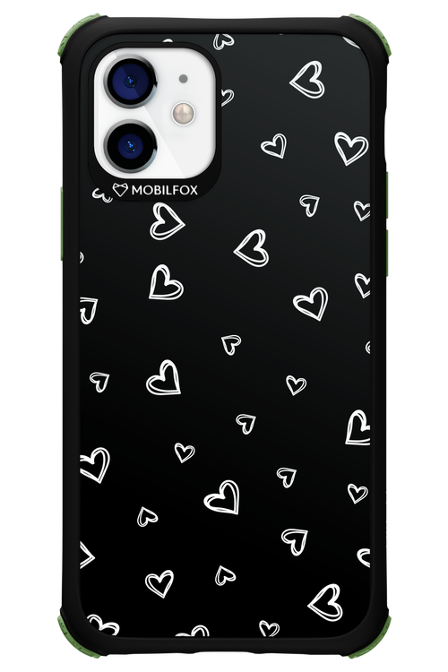 Monochrome Hearts 2.0 - Apple iPhone 12