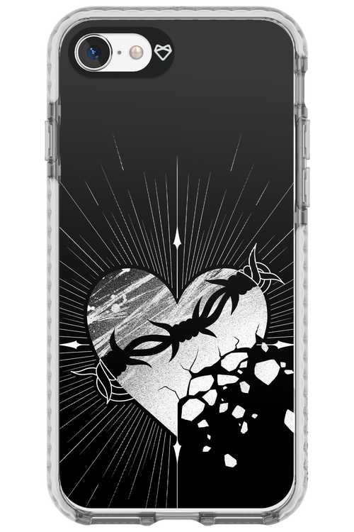 Fehér Szív - Apple iPhone 8