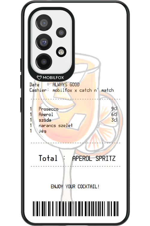 aperol spritz koktél - Samsung Galaxy A53