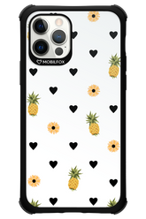 Ananas Heart White - Apple iPhone 12 Pro