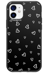 Monochrome Hearts 2.0 - Apple iPhone 12