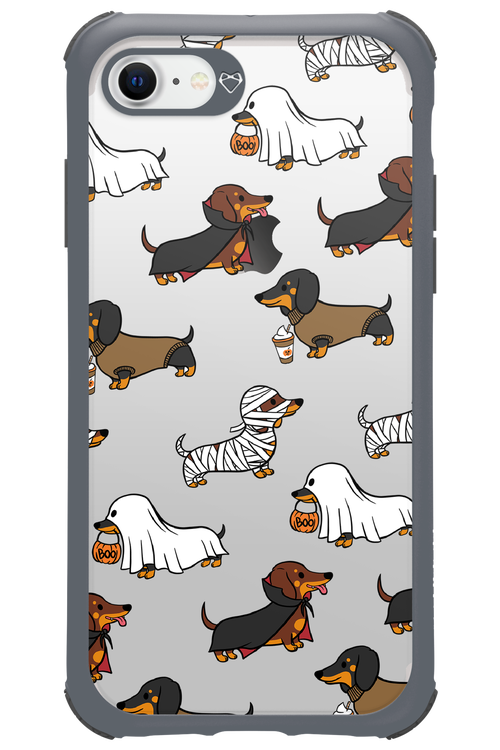 Scary Dachshund (Transparent) - Apple iPhone 7