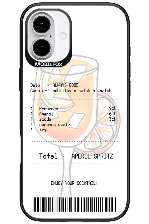 aperol spritz koktél - Apple iPhone 16 Plus