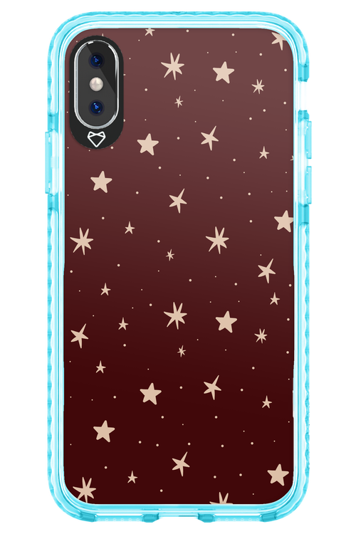 Burgundy Stars - Apple iPhone X